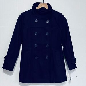 Sugarfly Purple Wool Blend Peacoat  Girls Sz L  NWT